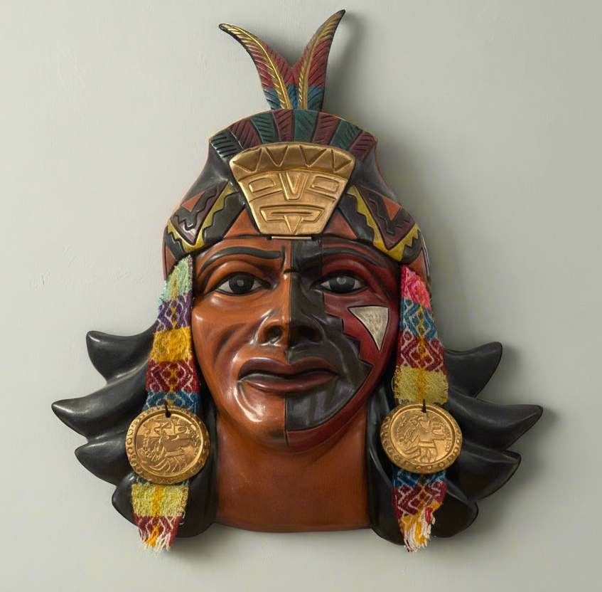 Cara de cerámica inca
