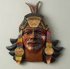 Cara de cerámica inca