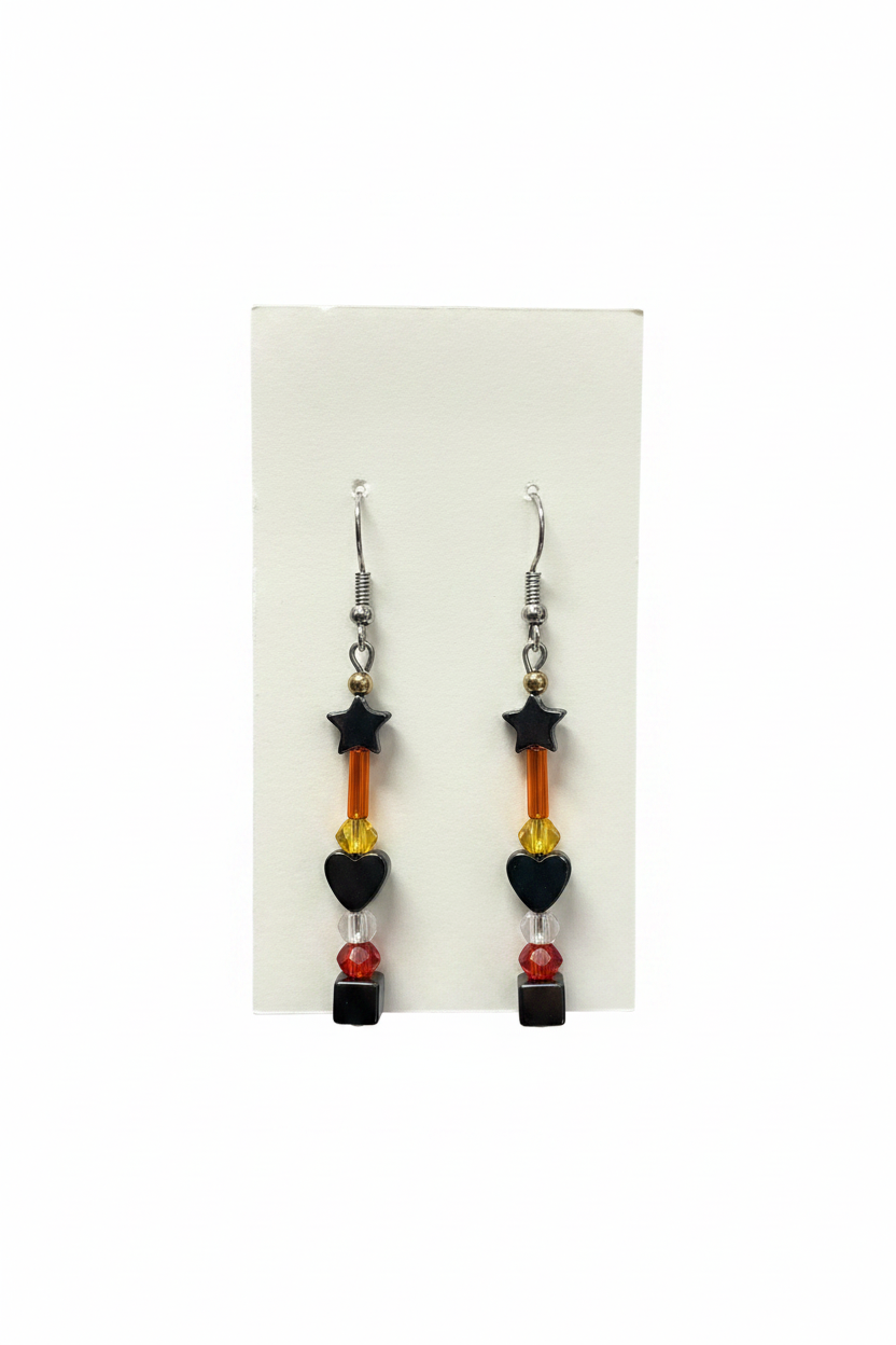 Hematite Charm Earrings