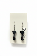 Hematite Charm Earrings