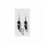 Hematite Charm Earrings