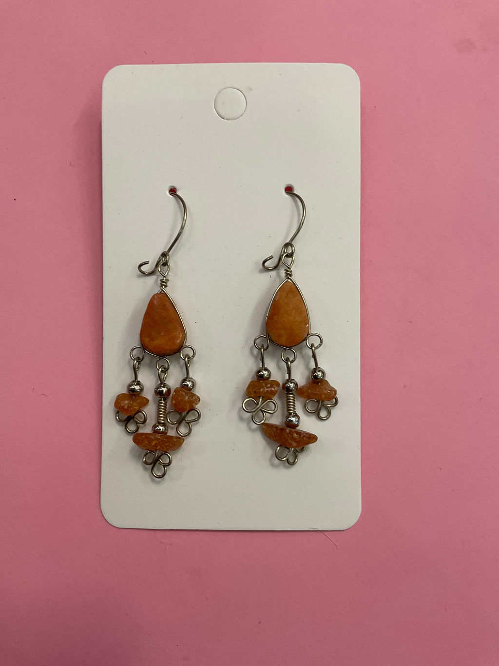 Peruvian Artisan Mineral Stone Earrings