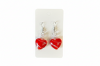 Pendientes de Corazón de Cristal de Murano