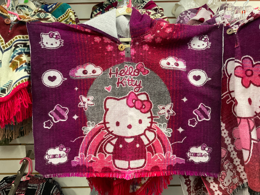 Poncho de Hello Kitty para niños