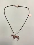 Necklace with Leather Strap