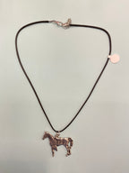 Necklace with Leather Strap