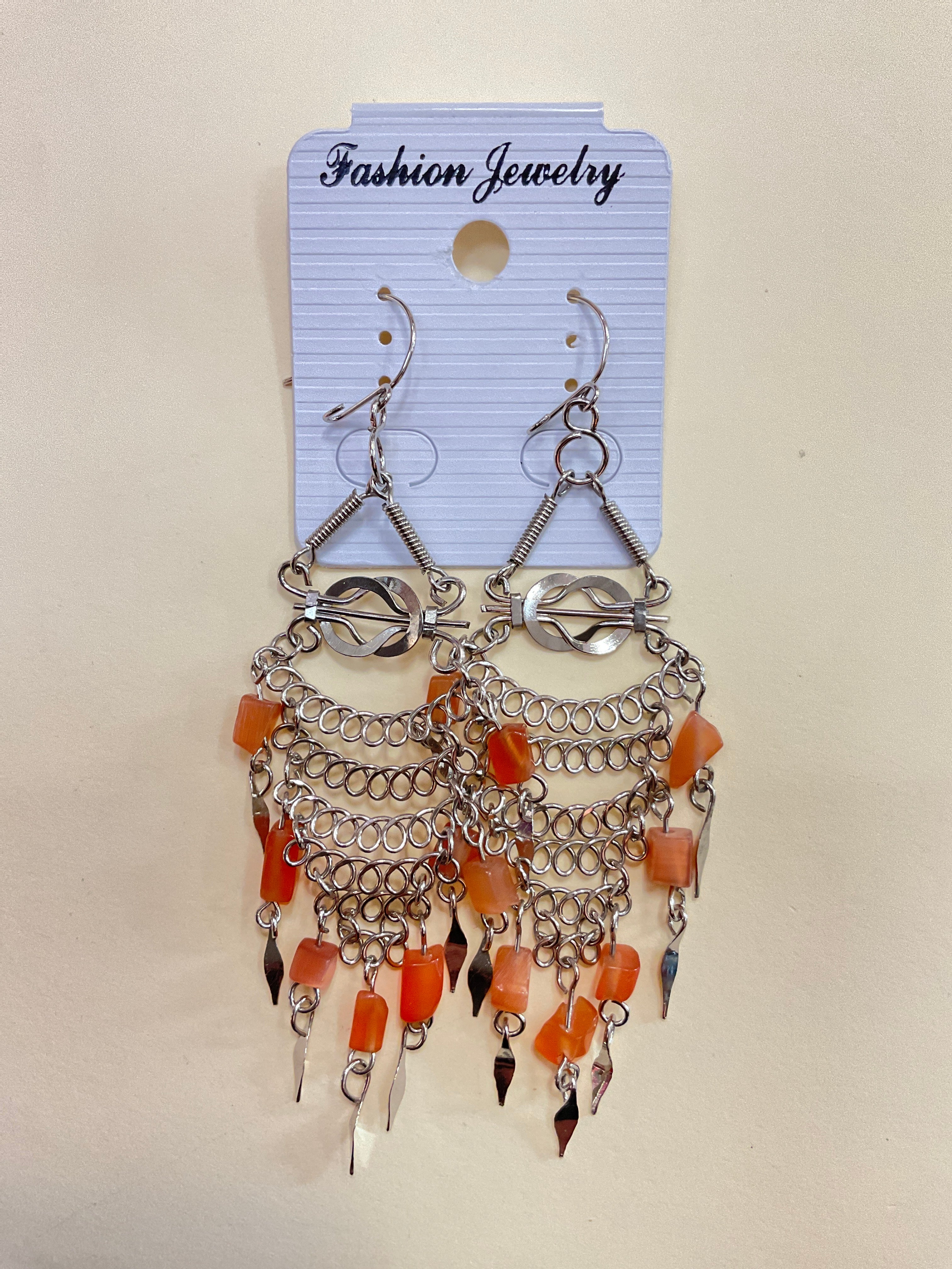 Long Earrings Mineral/Stone