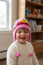 Gorro Chullo Peruano para Bebé – Gorro de Lana Colorido con Orejeras para Bebés