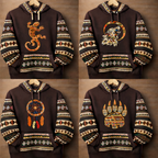 Unisex Native Hoodie with Andean Woven Accents