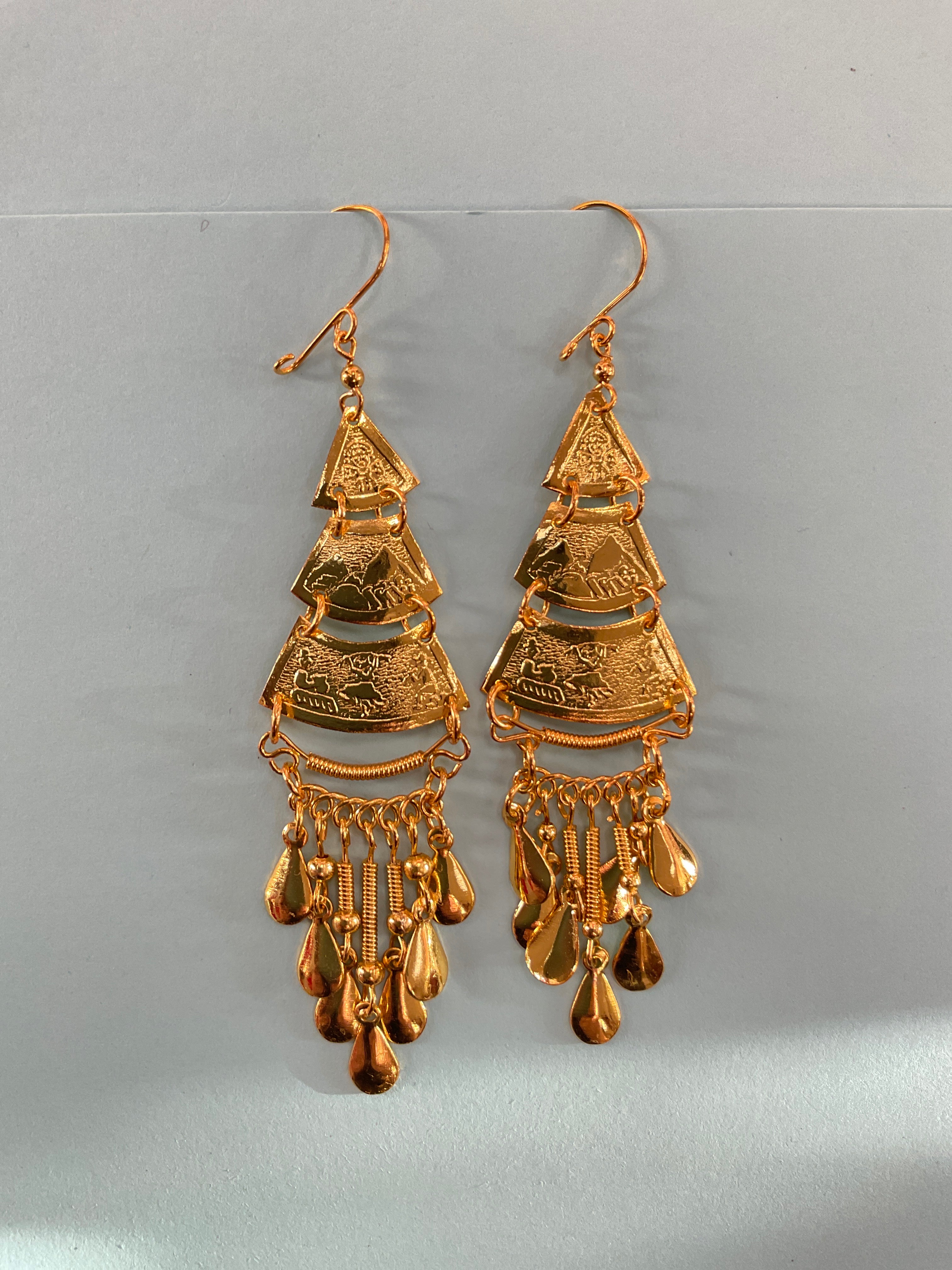 Long Peruvian Incas Earrings