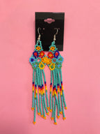 Beaded Fringe Earrings