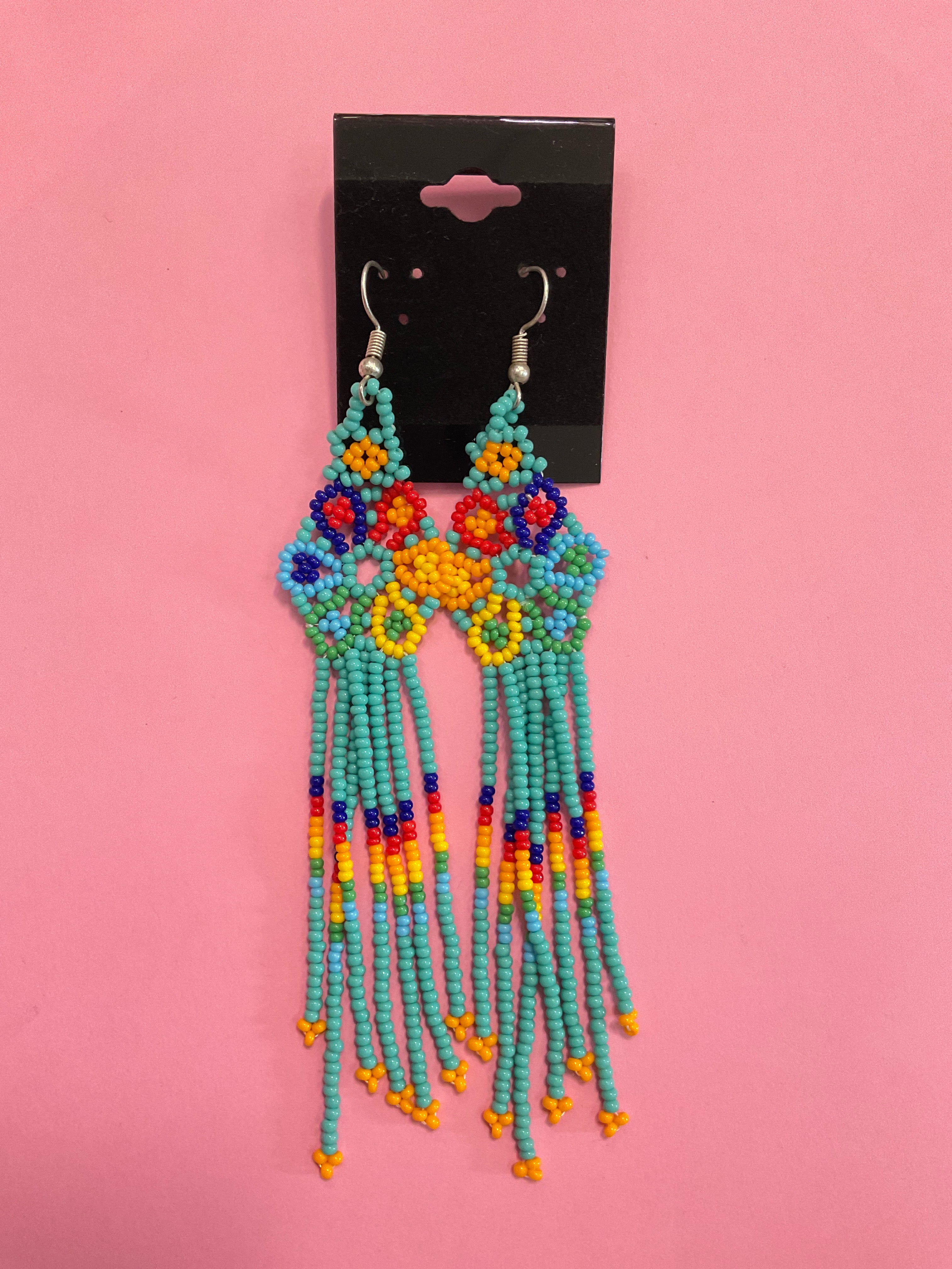 Beaded Fringe Earrings