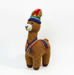 Handmade Crochet Llama Plush – Peruvian Andean Stuffed Animal Toy