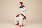 Handmade Crochet Llama Plush – Peruvian Andean Stuffed Animal Toy