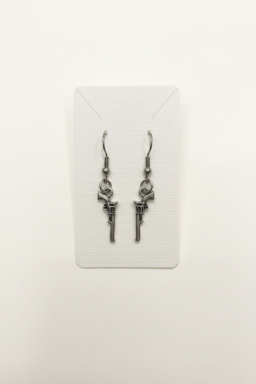 Revolver Wild West Earrings