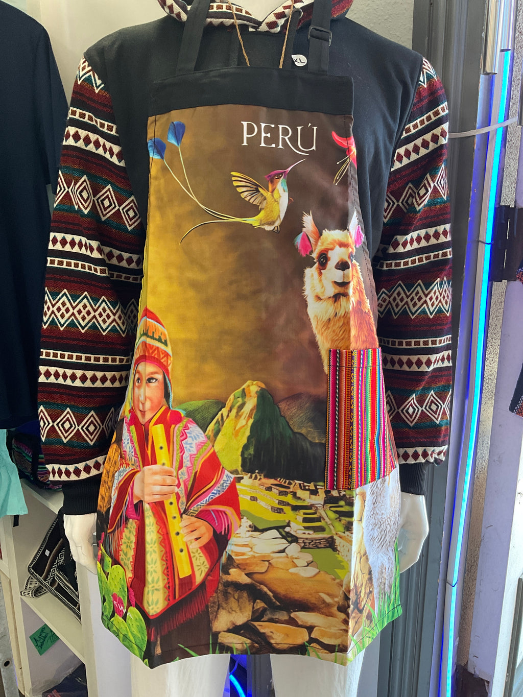Apron with Peruvian Designs