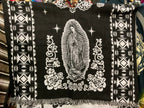 Alpaca Wool Poncho with Hood - Virgen de Guadalupe