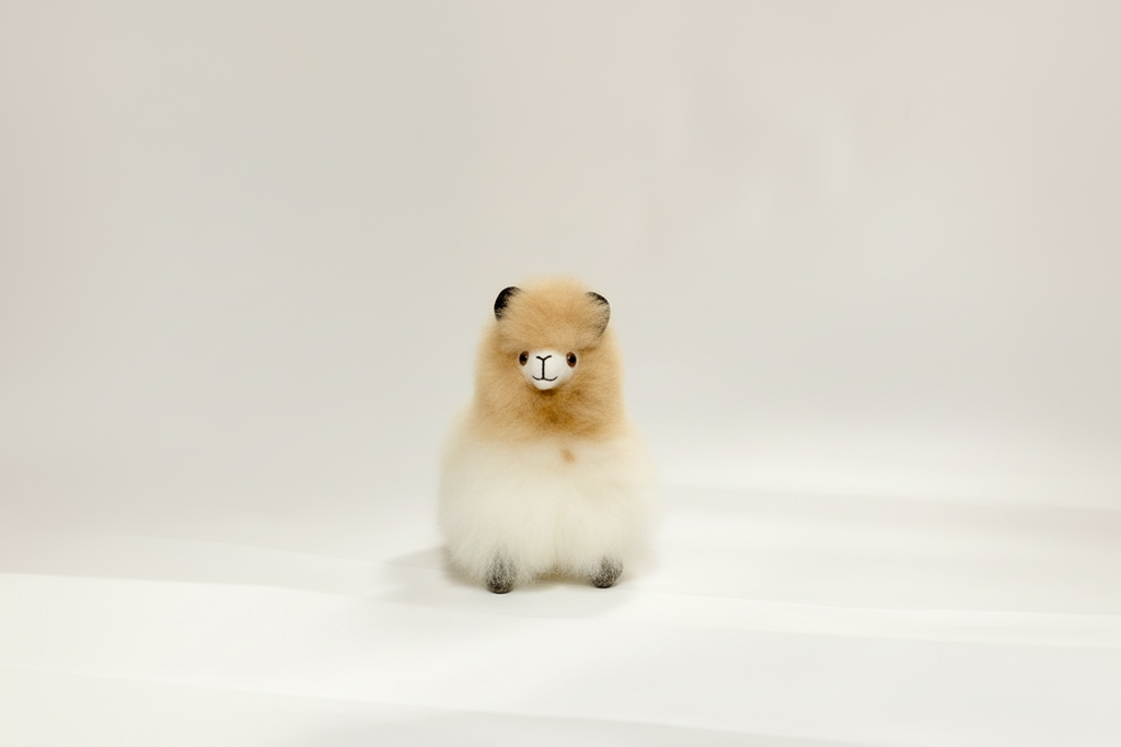 Kusi Friends Alpaca (10cm) - Baby Alpaca Fur Animal