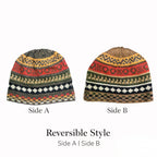 Baby Alpaca Reversible Knit Beanies – Peruvian Andean Winter Hats