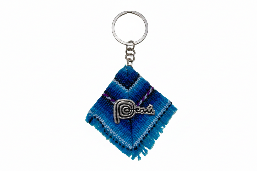 Peruvian Poncho Textile Keychain