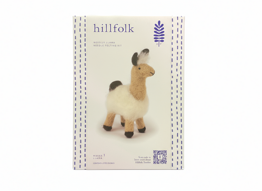 Hillfolk Woolly Llama Needle Felting Kit