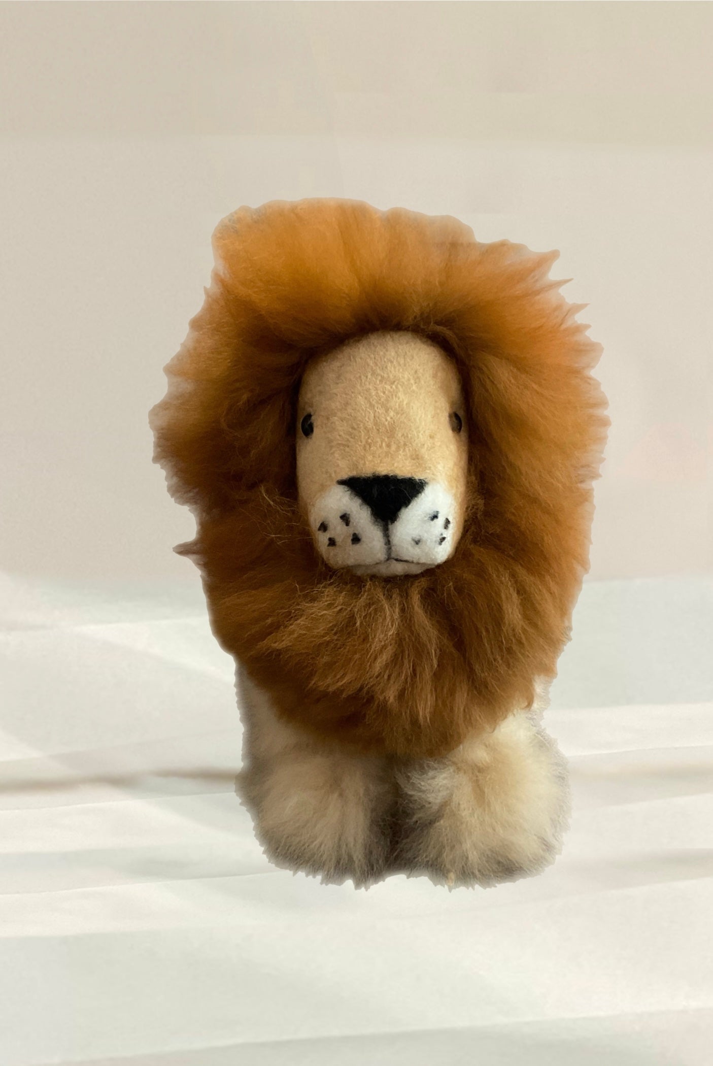 Kusi Friends Lion (32cm) - Baby Alpaca Fur Animal