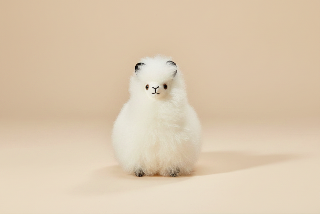 Kusi Friends Alpaca (10cm) - Baby Alpaca Fur Animal