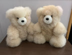 Kusi Friends Sitting Bear (24cm) - Baby Alpaca Fur Animal