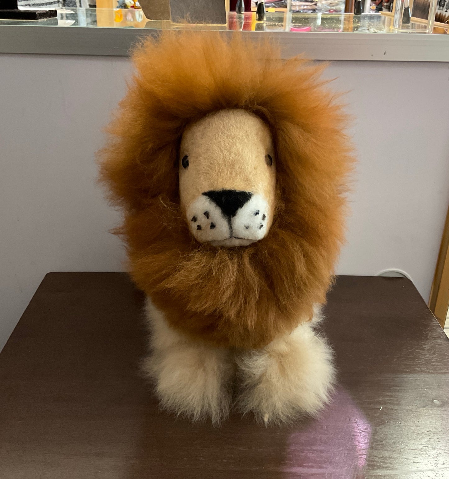 Kusi Friends Lion (32cm) - Baby Alpaca Fur Animal