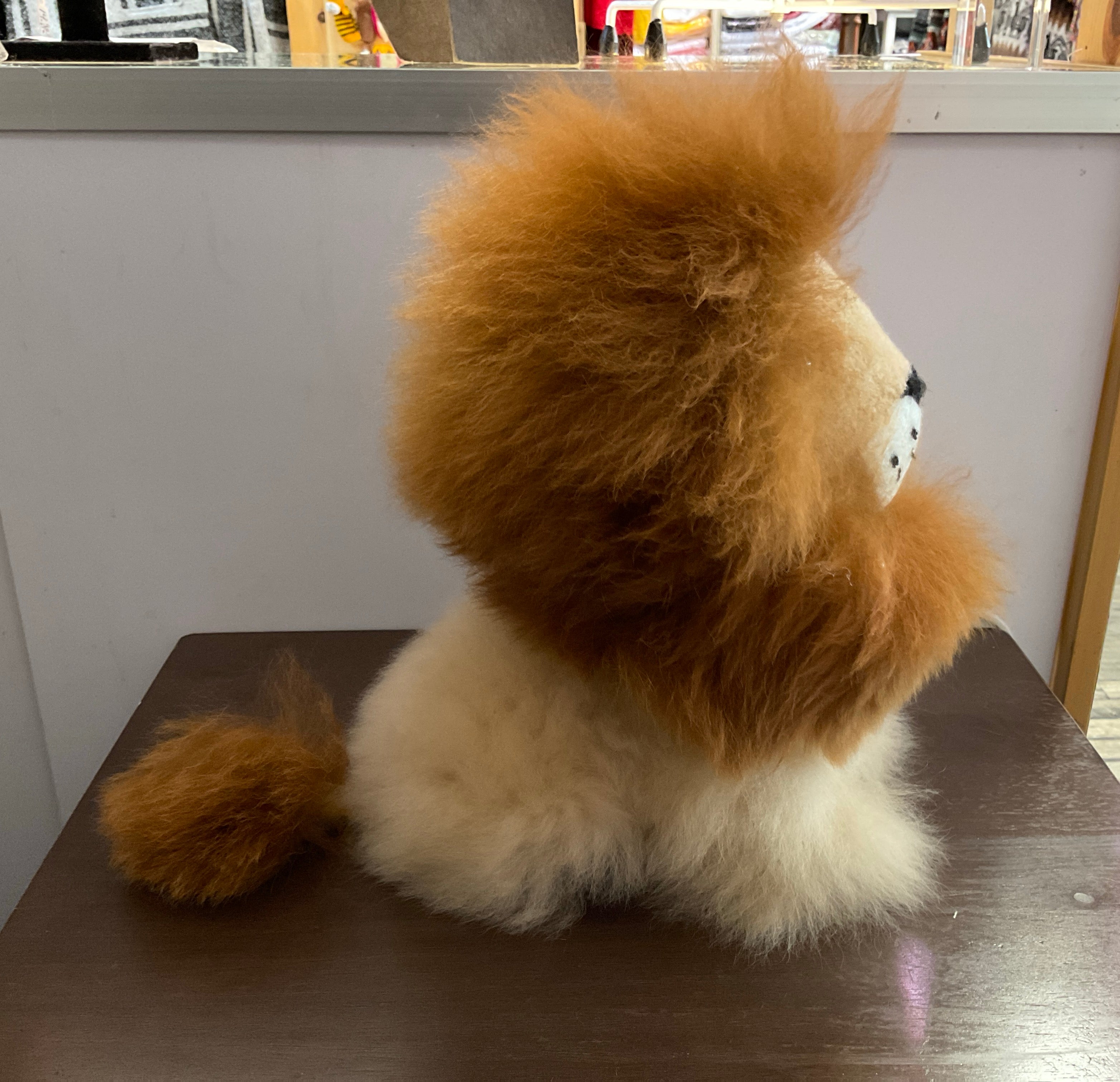 Kusi Friends Lion (32cm) - Baby Alpaca Fur Animal