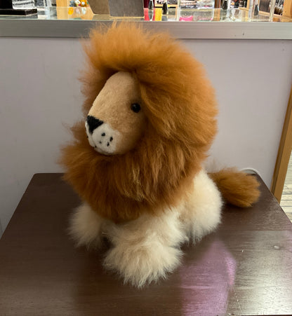 Kusi Friends Lion (32cm) - Baby Alpaca Fur Animal