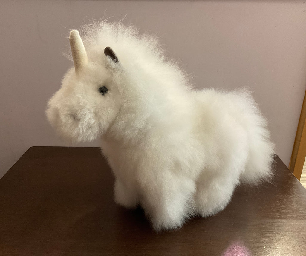 Kusi Friends Unicorn (23cm) - Baby Alpaca Fur Animal