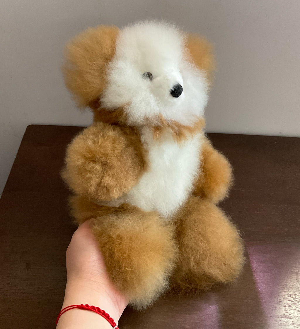 Kusi Friends Bear (24cm) - Baby Alpaca Fur Animal