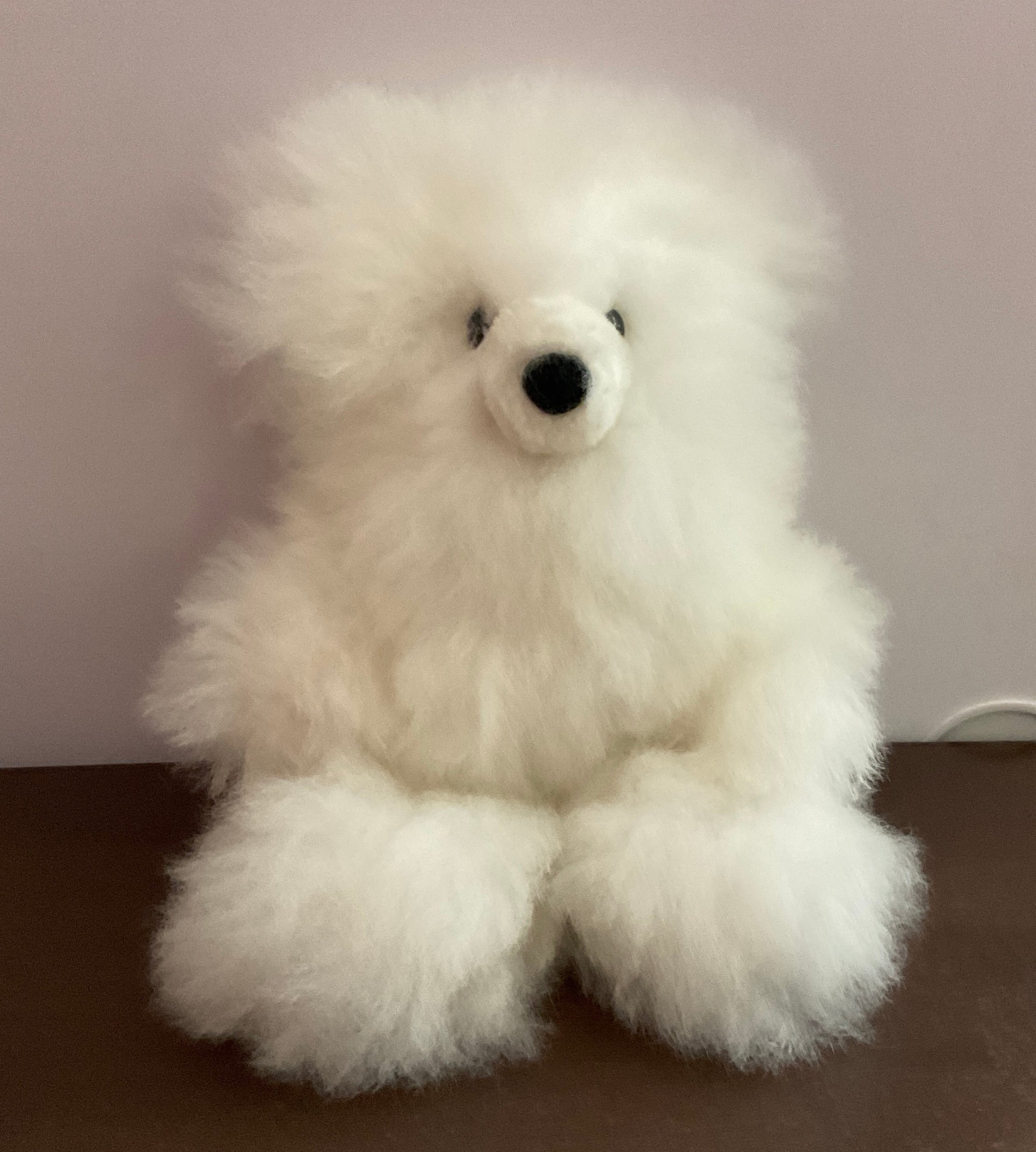 Kusi Friends Bear (24cm) - Baby Alpaca Fur Animal