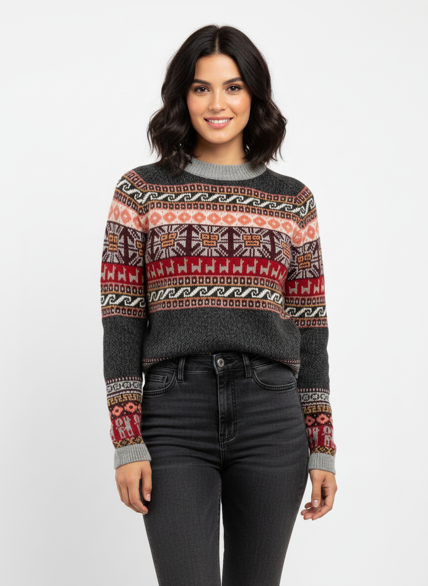 Woman’s INTI Handwoven Alpaca Sweater