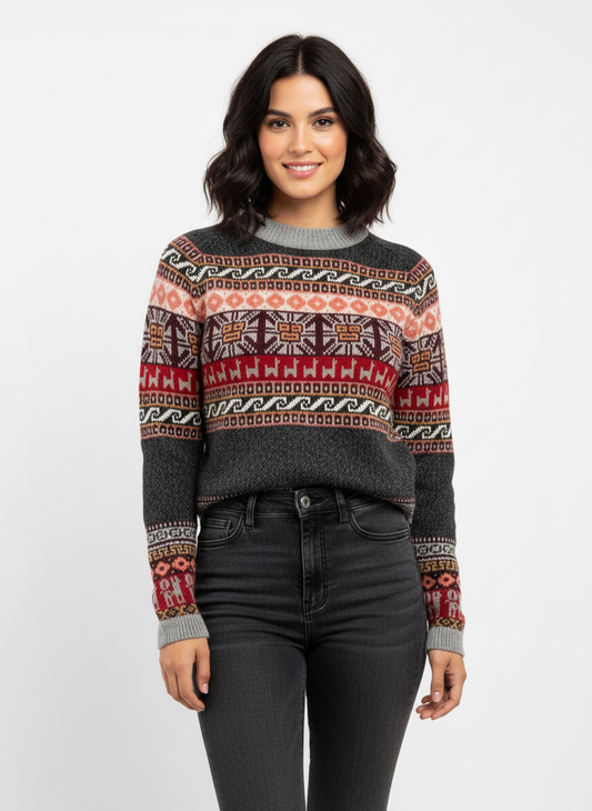 Woman’s INTI Handwoven Alpaca Sweater