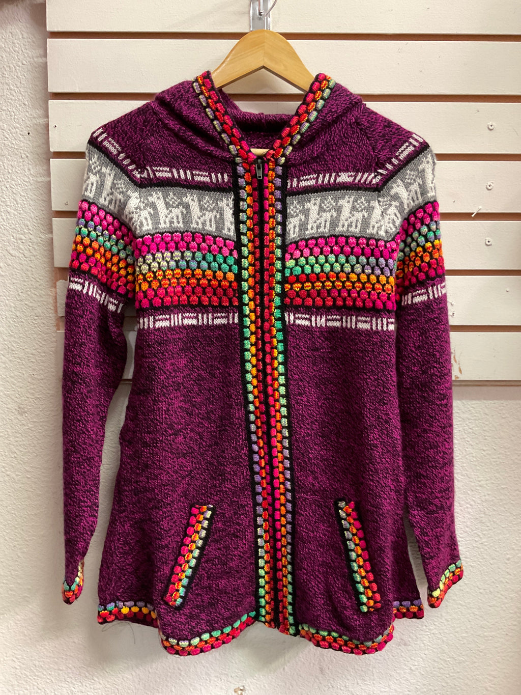 MUNAYCHA Women’s Zip-Up Sweater