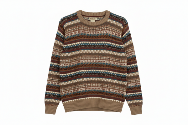 100% alpaca crewneck sweater