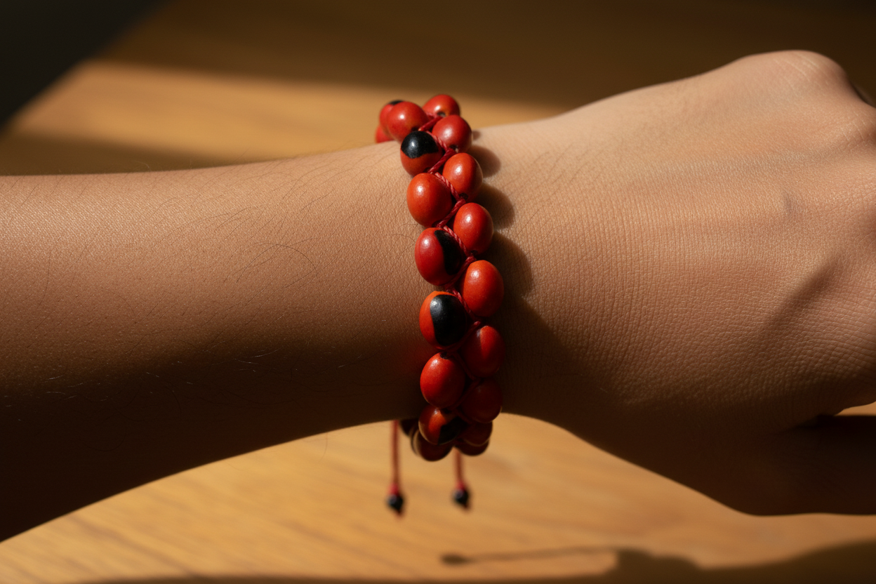 Pulsera de doble hebra de Huayruro