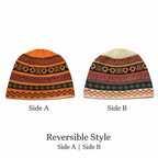 Baby Alpaca Reversible Knit Beanies – Peruvian Andean Winter Hats